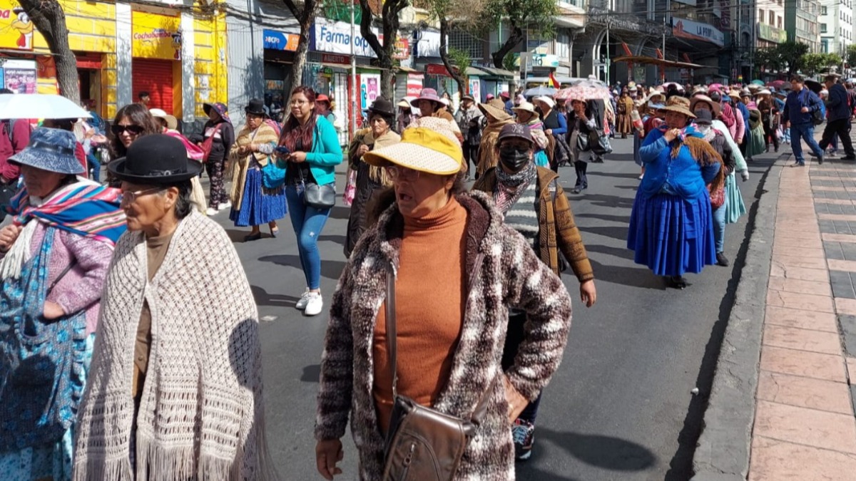 Marcha de gremiales. Foto: ANF