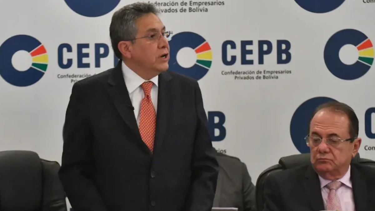 Presidente de la CEPB, Giovanni Ortuño. Foto: Unitel