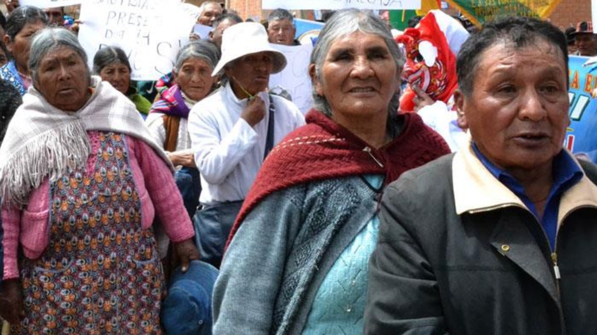 Adultos mayores Bolivia. Foto: INE