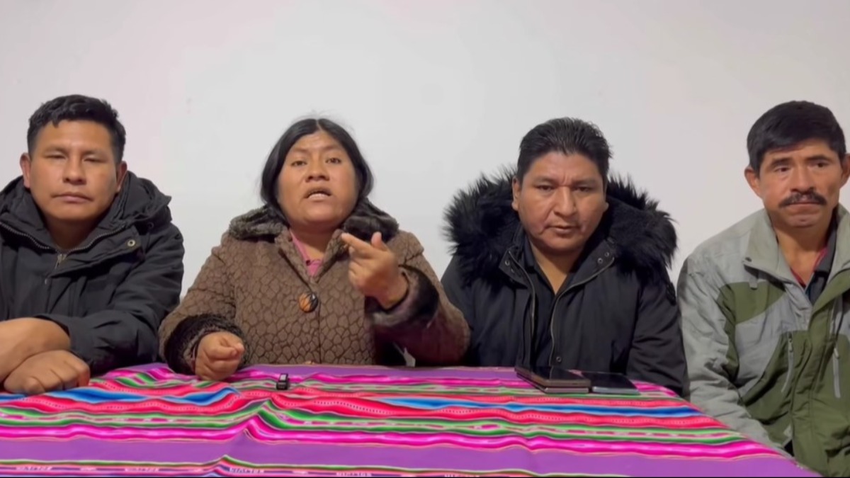 Dirigentes afines a Evo Morales. Foto: Captura