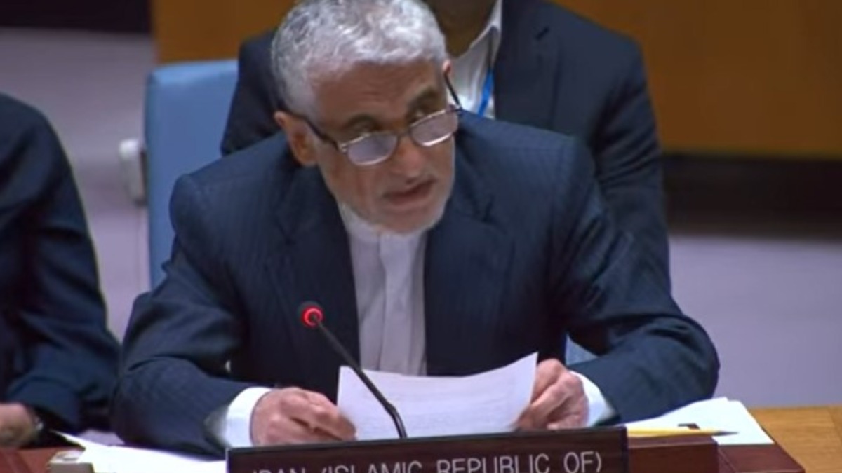 Embajador de Irán ante la ONU, Amir Saeid Iravani. Foto: Captura