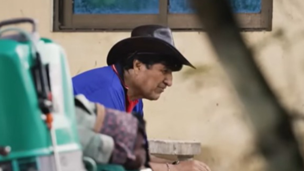 Evo Morales atrincherado en el Chapare. Foto: Captura