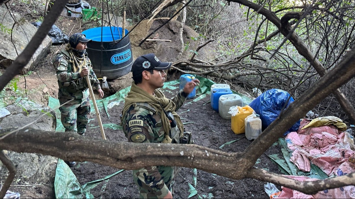 Intervención de una fábrica de cocaína. Foto: Internet