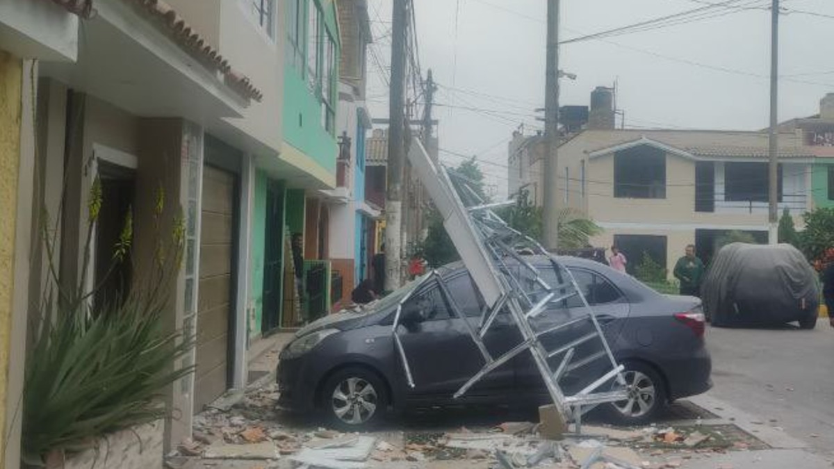 Los destrozos ocasionados por el sismo en Lima, Perú.