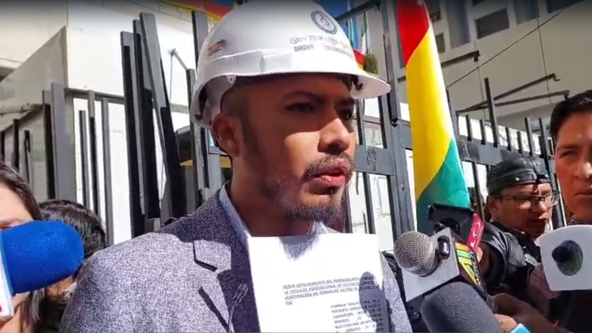 Ludwin Sánchez, dirigente de los trabajadores petroleros. Foto: ANF