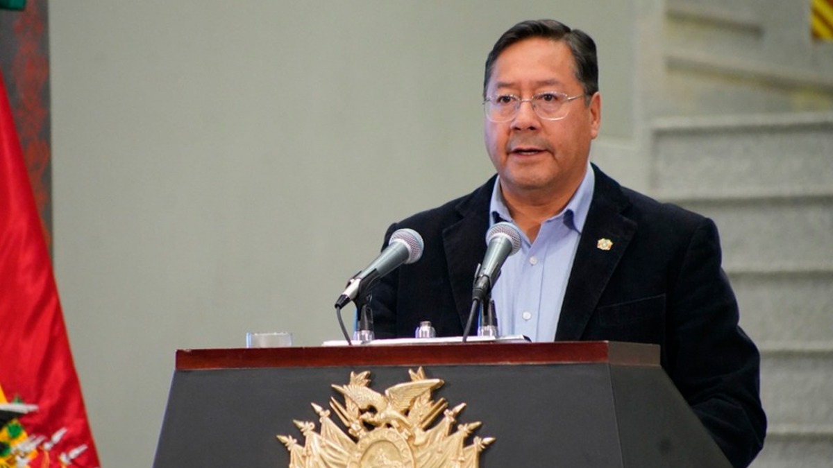 Luis Arce, presidente de Bolivia. Foto: ABI