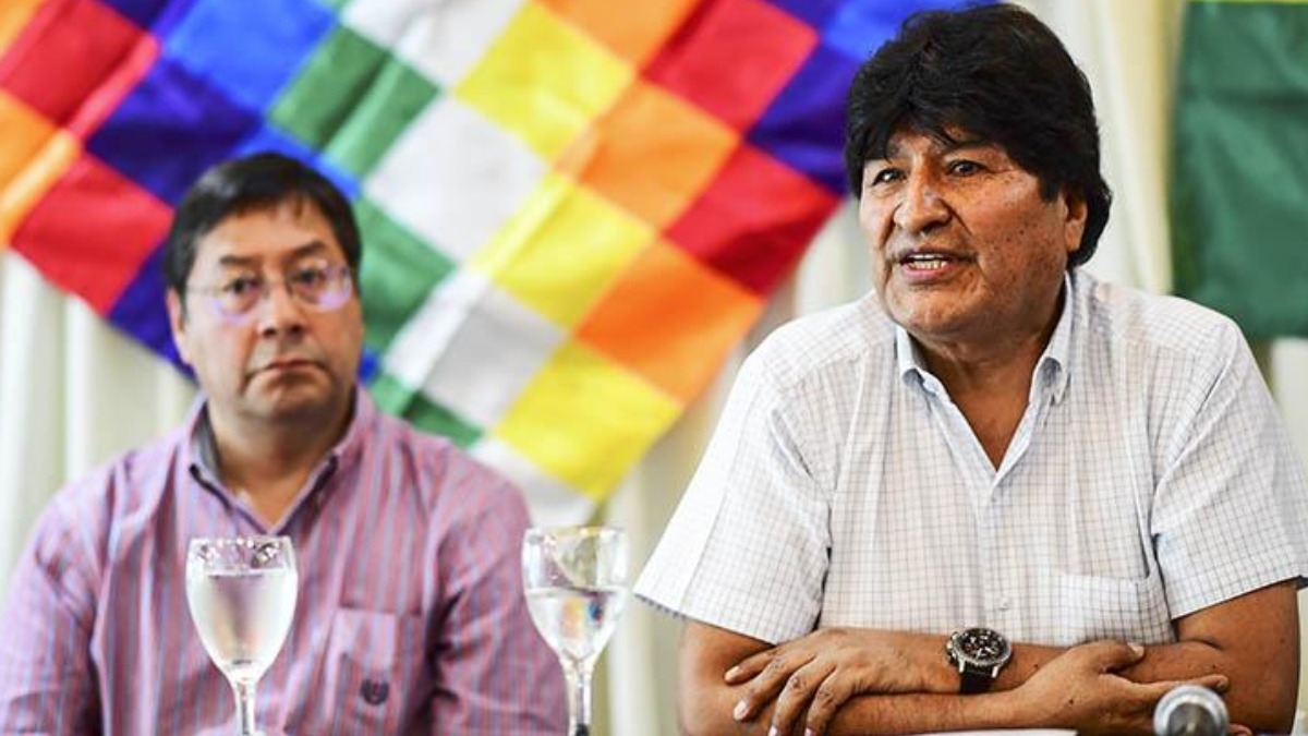 Luis Arce y Evo Morales en 2020. Foto: APF