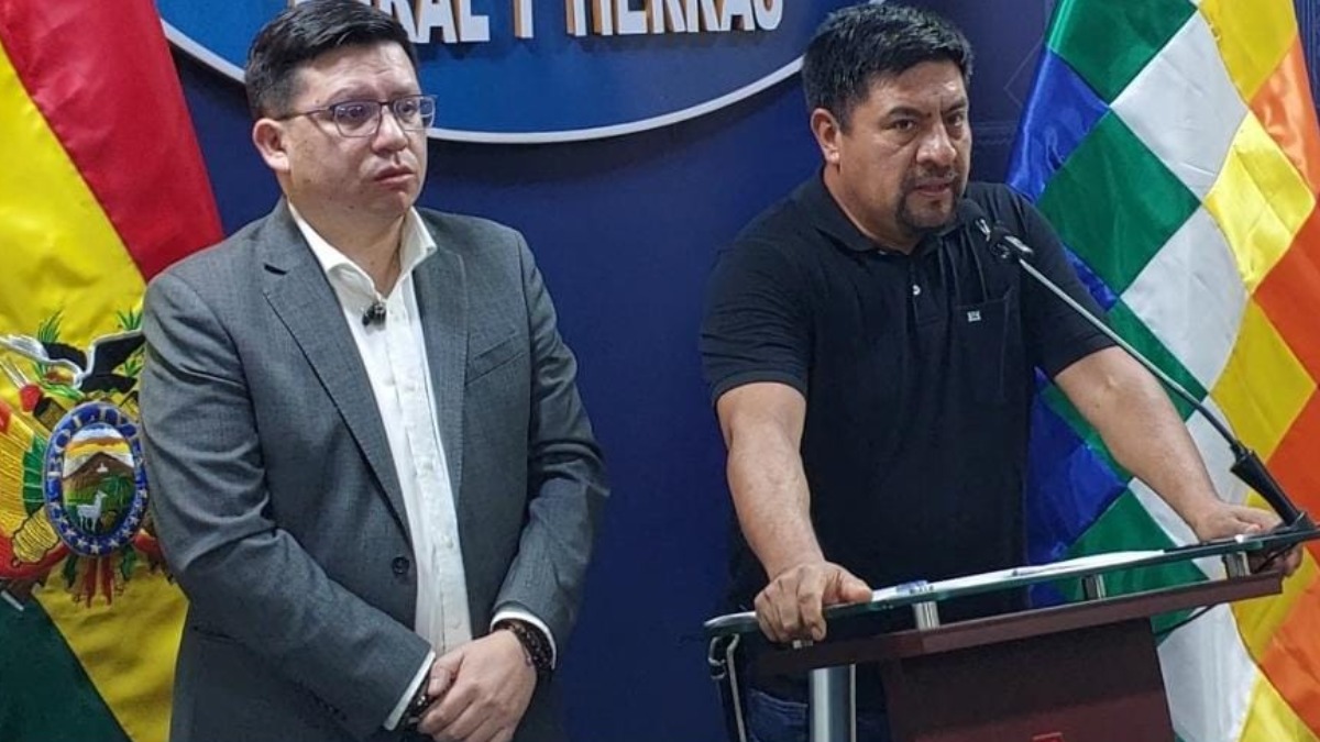 Sergio Cusicanqui y Yamil Flores. Foto: ANF