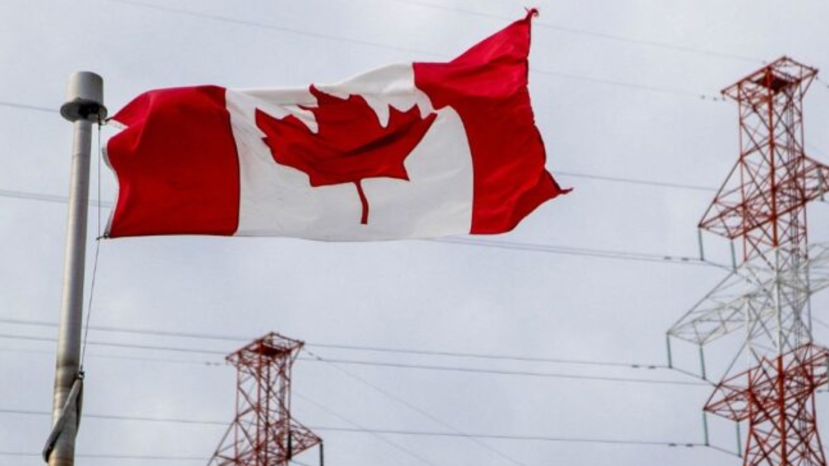 Bandera canadiense.