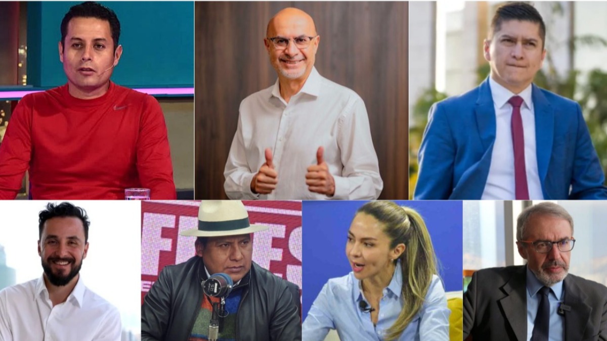 Candidatos a vicepresidentes. Foto: composición ANF