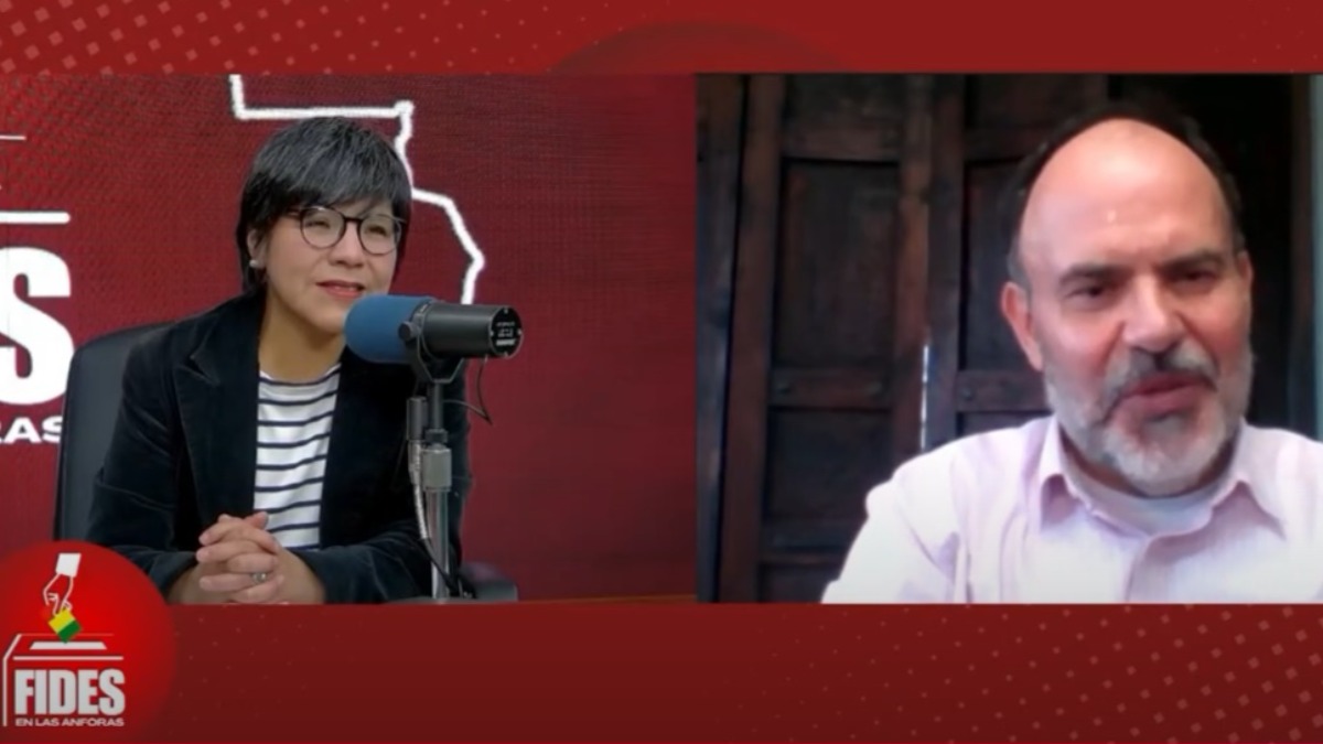 El abogado y analista Gonzalo Mendieta en el programa Fides en las Ánforas.