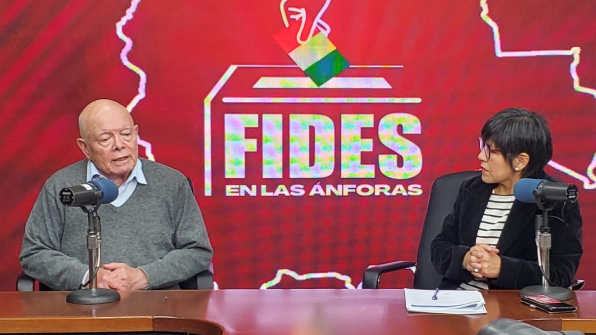 El vicepresidente del TSE, Óscar Hassenteufel en Fides en las Ánforas. Foto: ANF