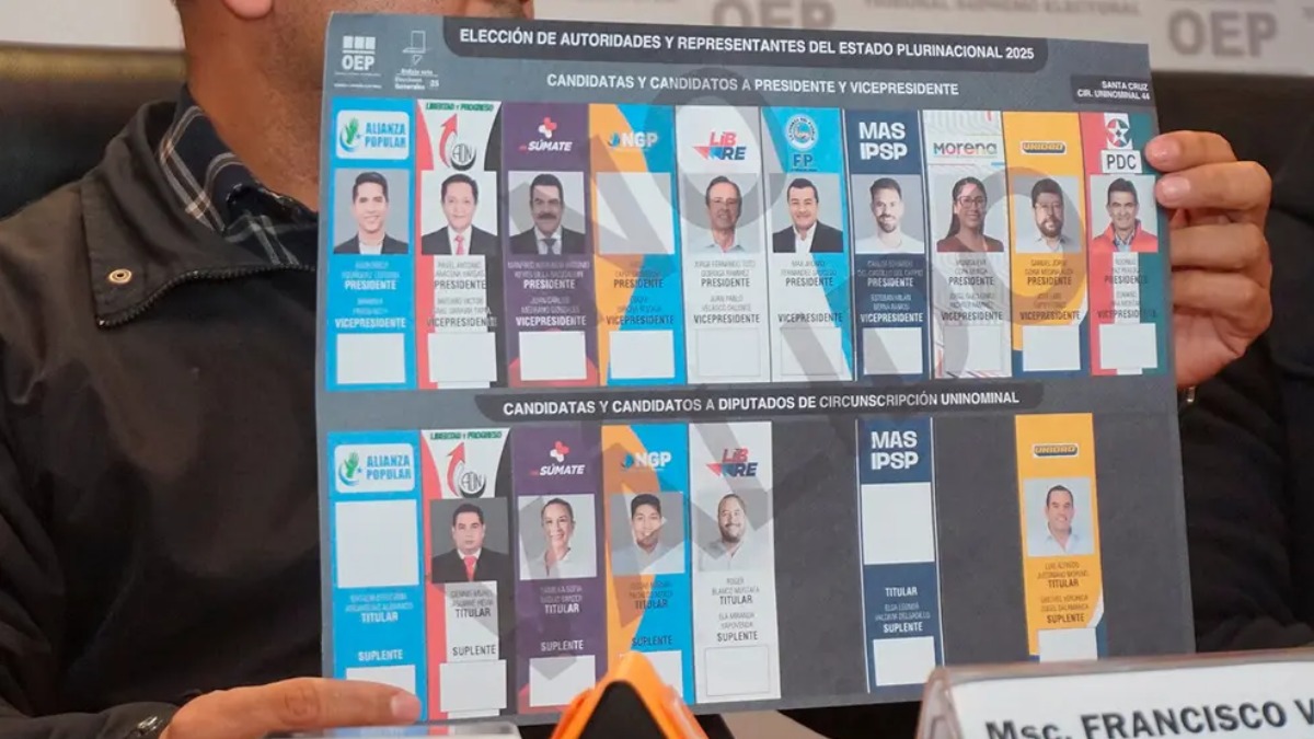 La papeleta de sufragio tendrá 10 franjas. Foto: Internet