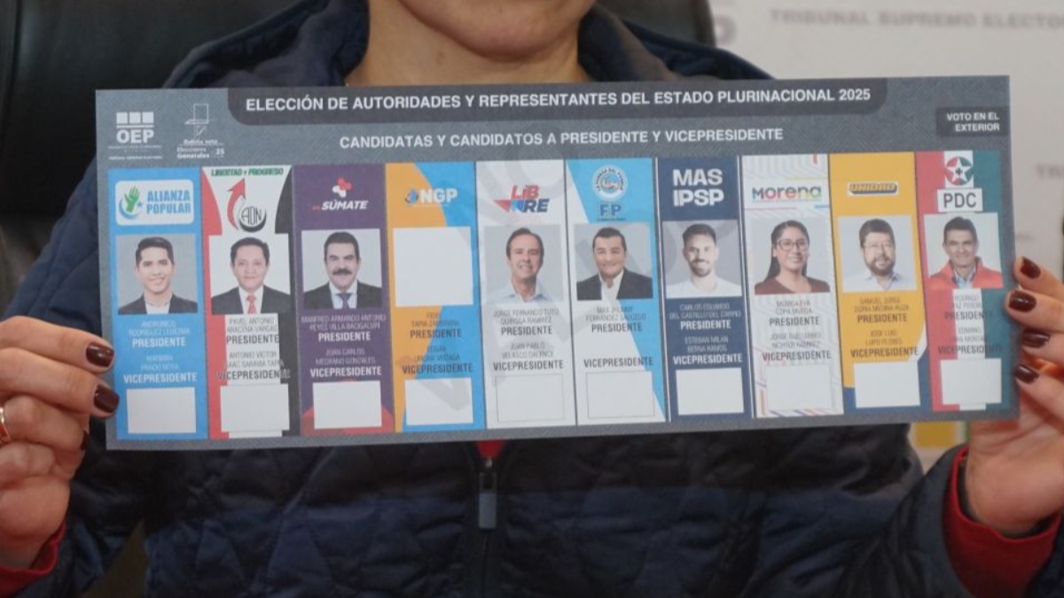La papeleta electoral tendrá 10 franjas con los binomios. Foto: Internet