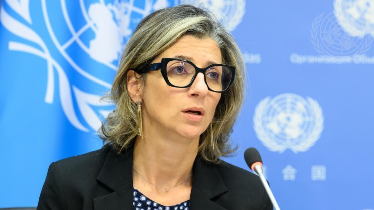 La relatora de Naciones Unidas en los territorios palestinos ocupados, Francesca Albanese.