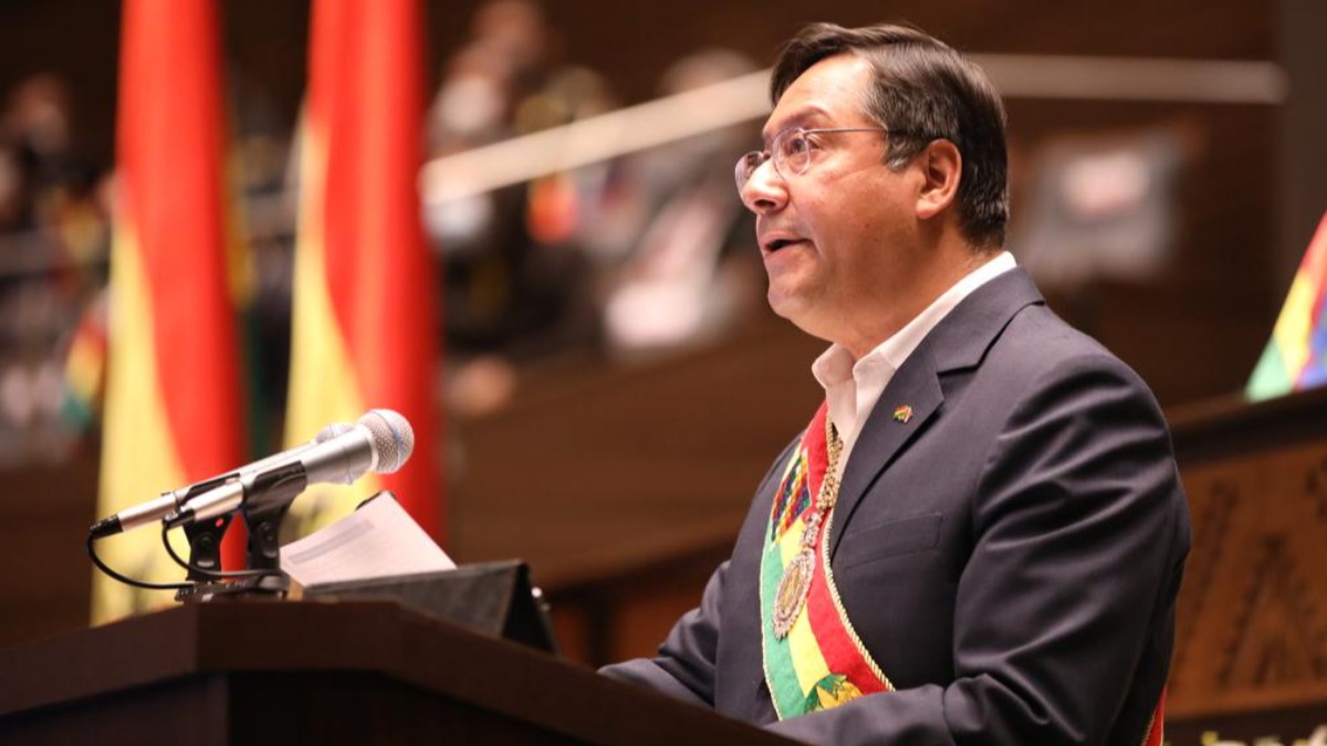 Luis Arce en la Asamblea Legislativa. Foto: ABI