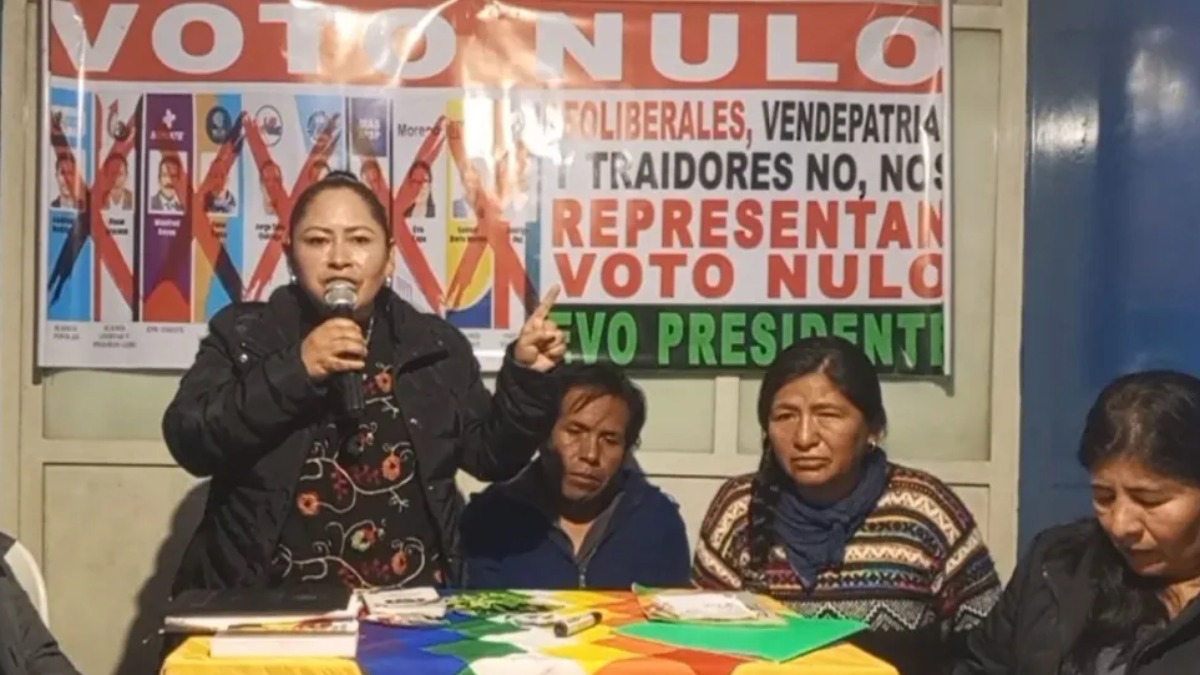 Afines a Evo Morales convocan al voto nulo. Foto: Internet