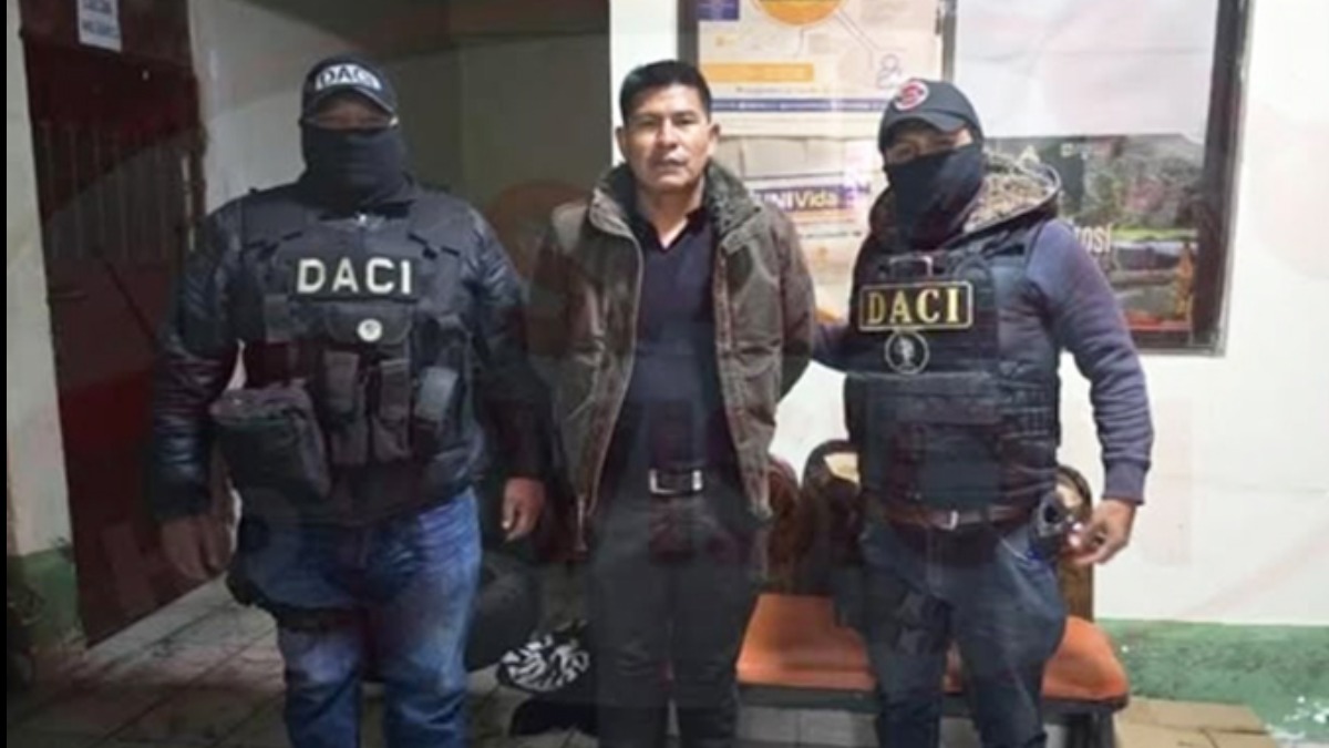 Alcalde de Llallagua, Adalid Jorge Aguilar. Foto: Policía
