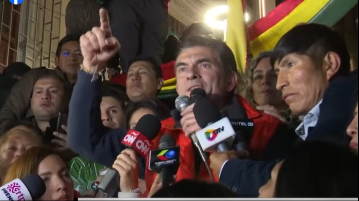 Candidato del PDC, Rodrigo Paz. Foto: Captura
