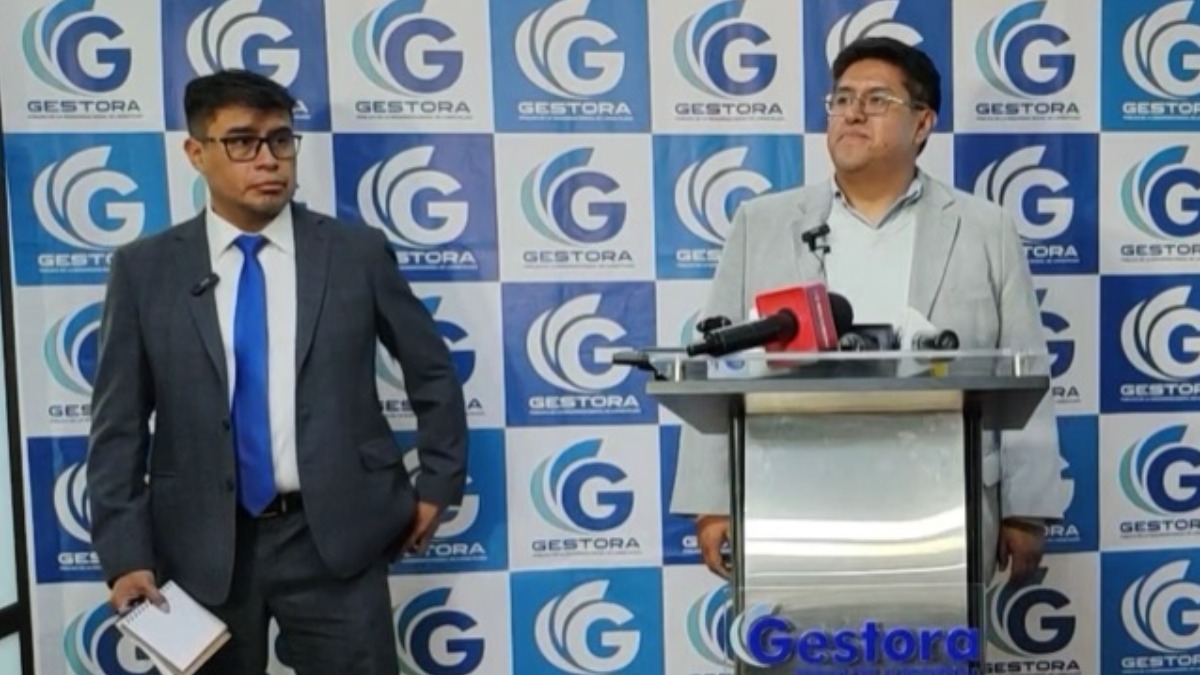 Darwin Ugarte y Jaime Durán en conferencia de prensa. Foto: ANF