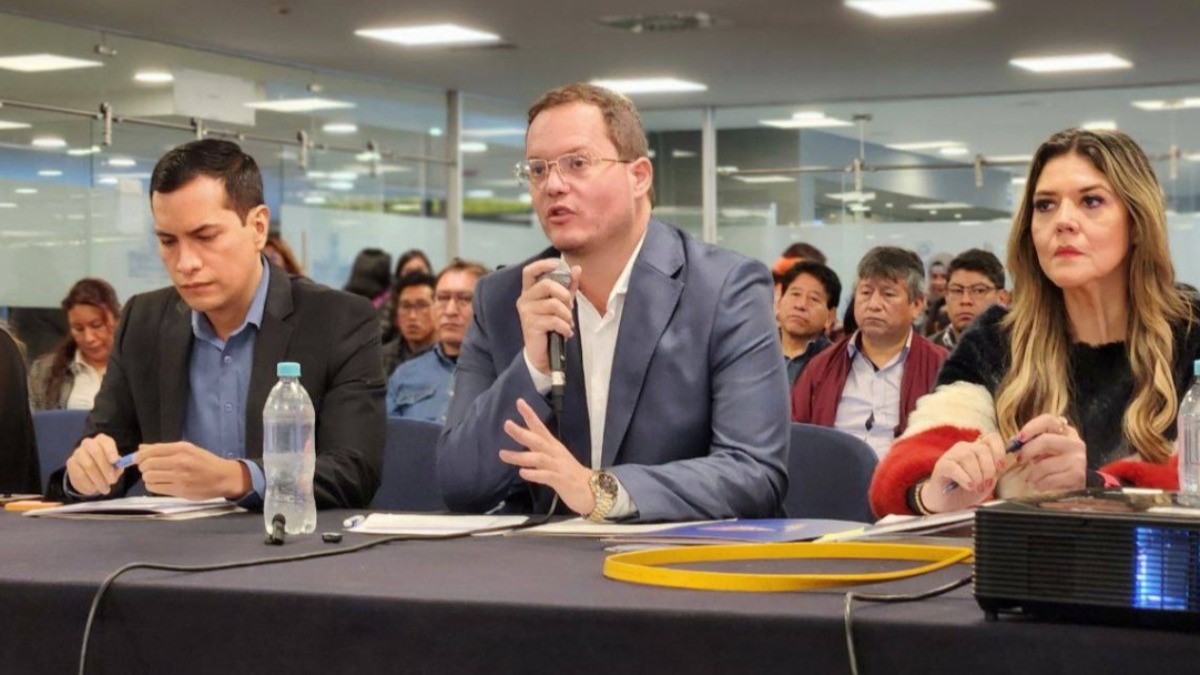El presidente de YPFB, Armin Dorgathen, en la comisión especial de Diputados. Foto: Internet