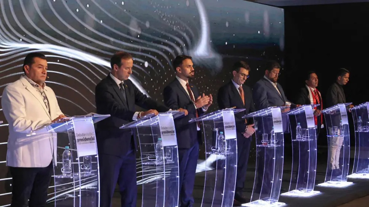 El primer debate presidencial se realizó en Santa Cruz. Foto: Internet