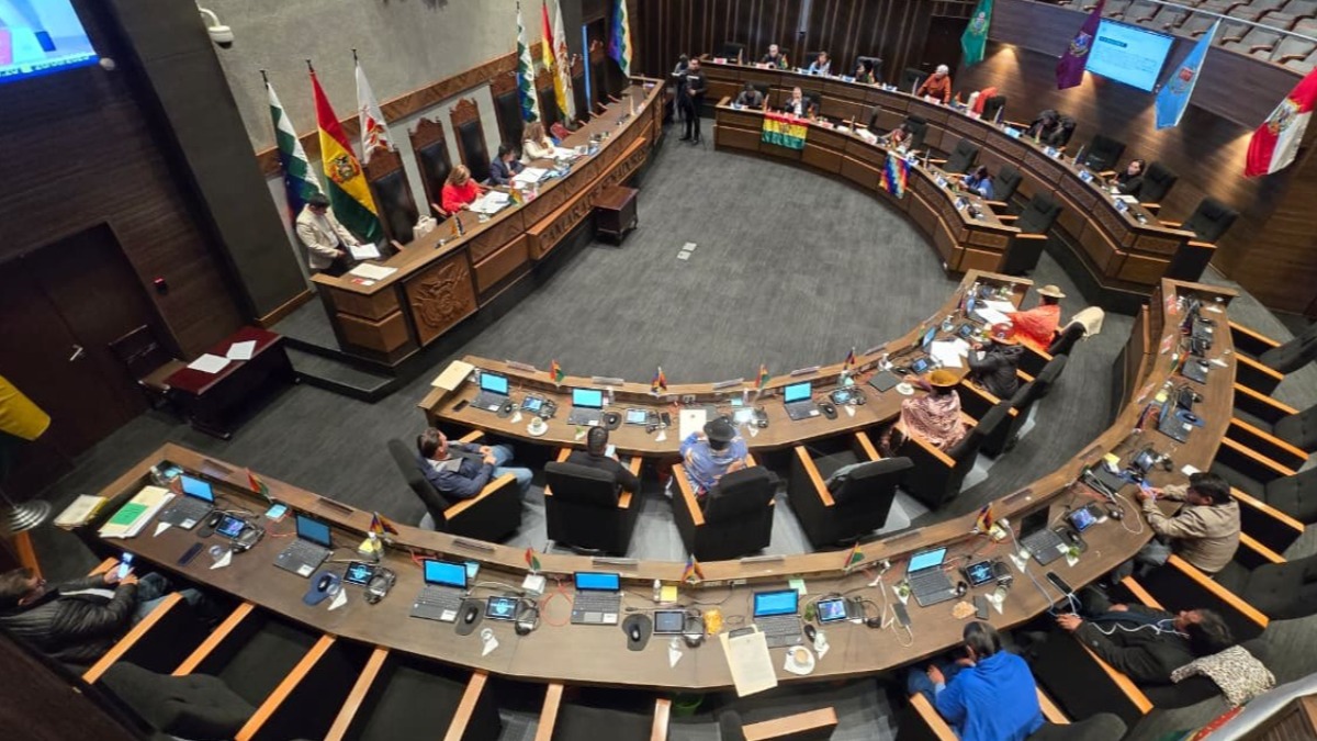 El Senado aprobó el proyecto de ley para la elección de vocales del TSE. Foto: Senado.