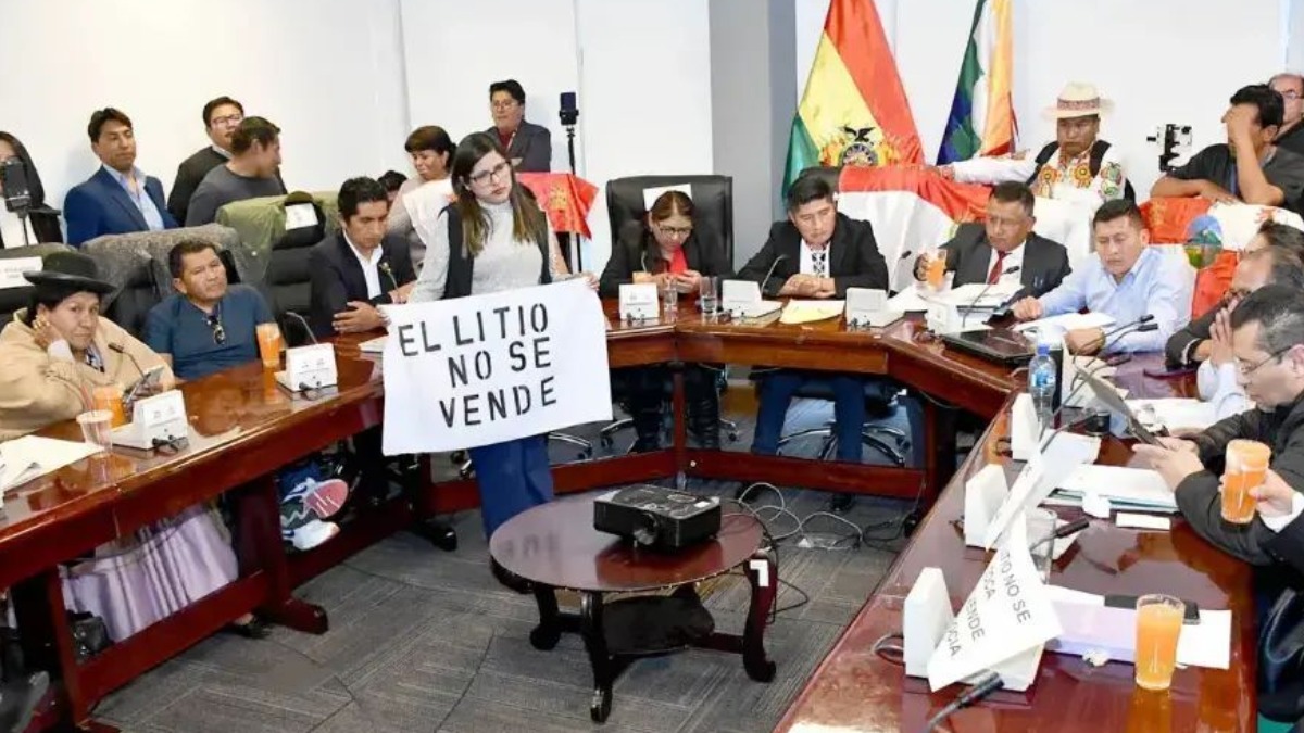 Los legisladores arcistas de la comisión de Economía aprobaron el contrato de litio. Foto: Internet