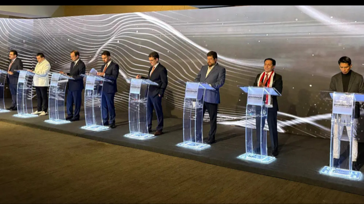 Los ocho candidatos presidenciables. Foto: Unidad