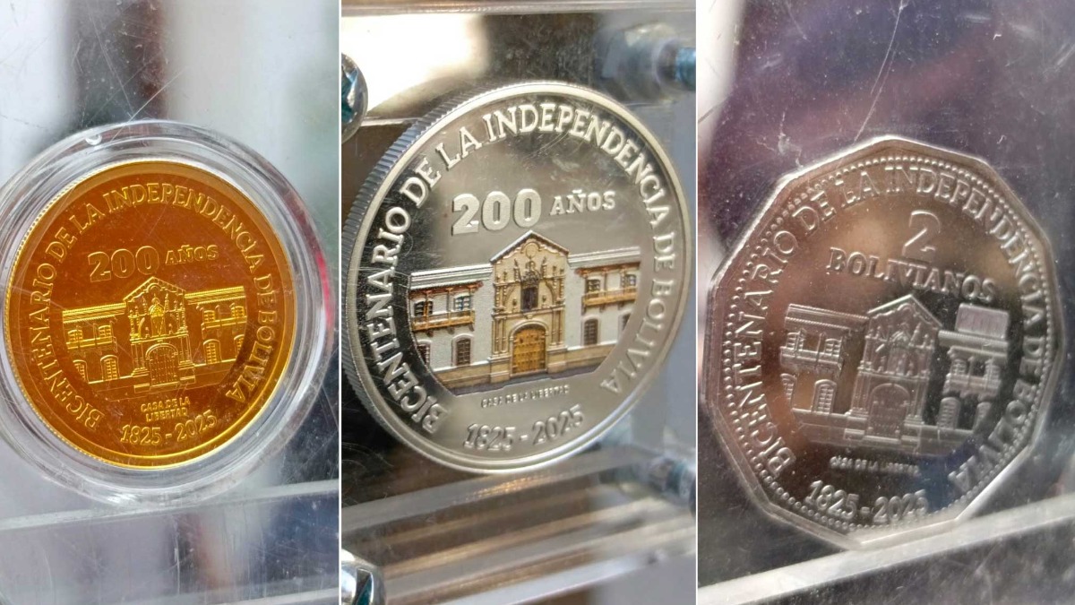 Monedas del Bicentenario de Bolivia