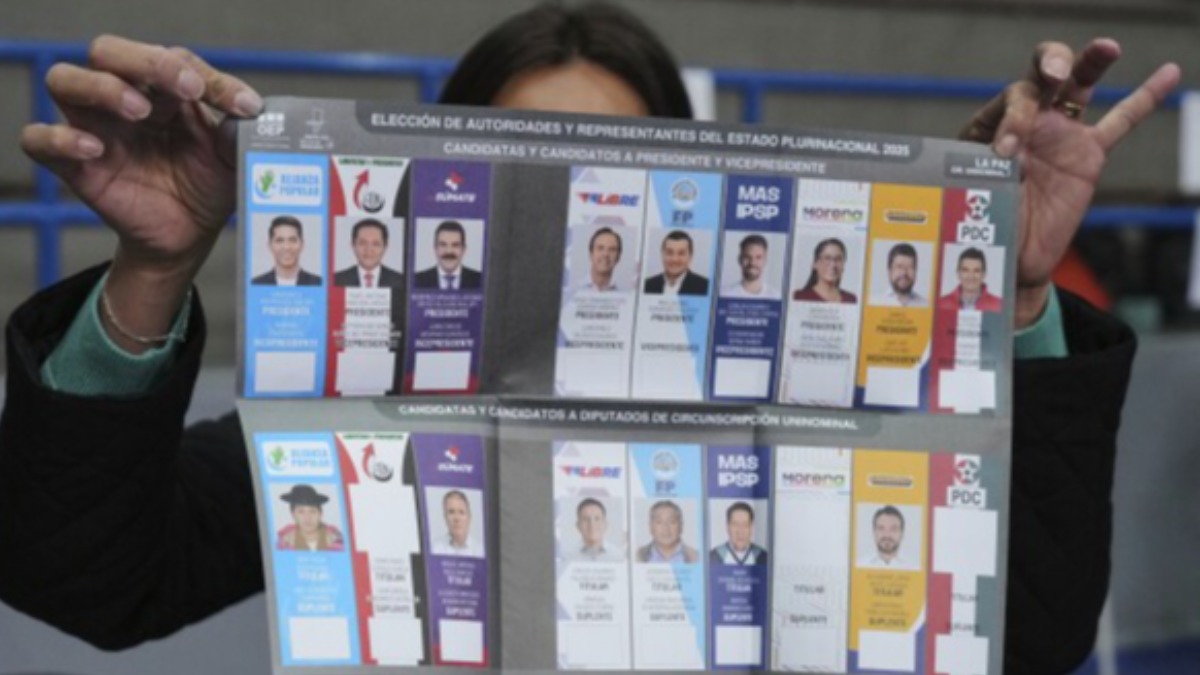 Papeleta de sufragio que se usó en las elecciones del 17 de agosto. Foto: Internet