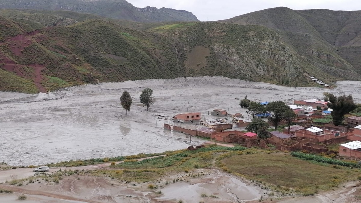 Derrame de residuos mineros en Andavilque. Foto: Cortesía