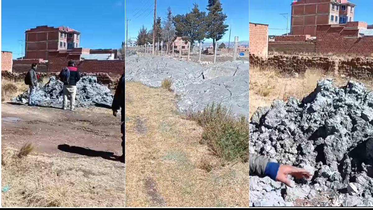 Desecho minero en diferentes sectores del distrito 6, en Viacha. Foto: Contraparte