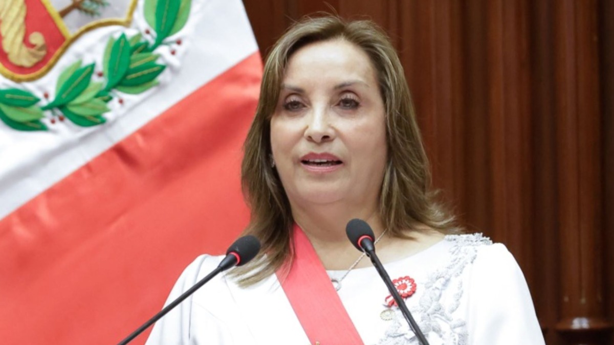 Dina Boluarte, presidenta de Perú.