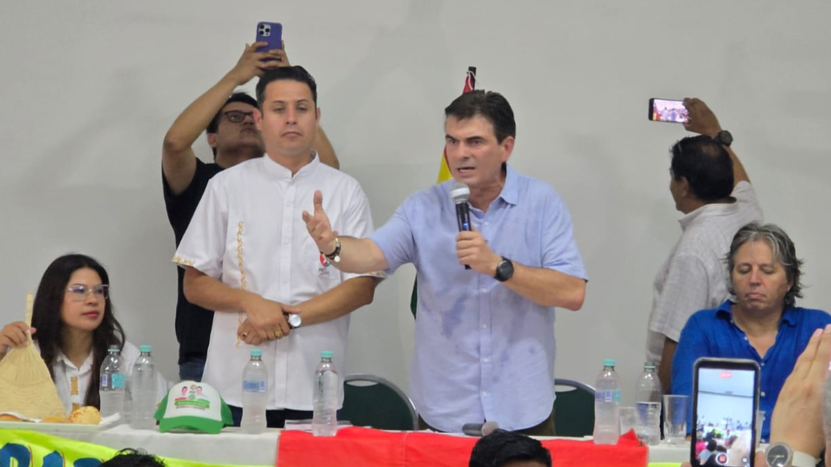 Edman Lara y Rodrigo Paz. Foto: PDC