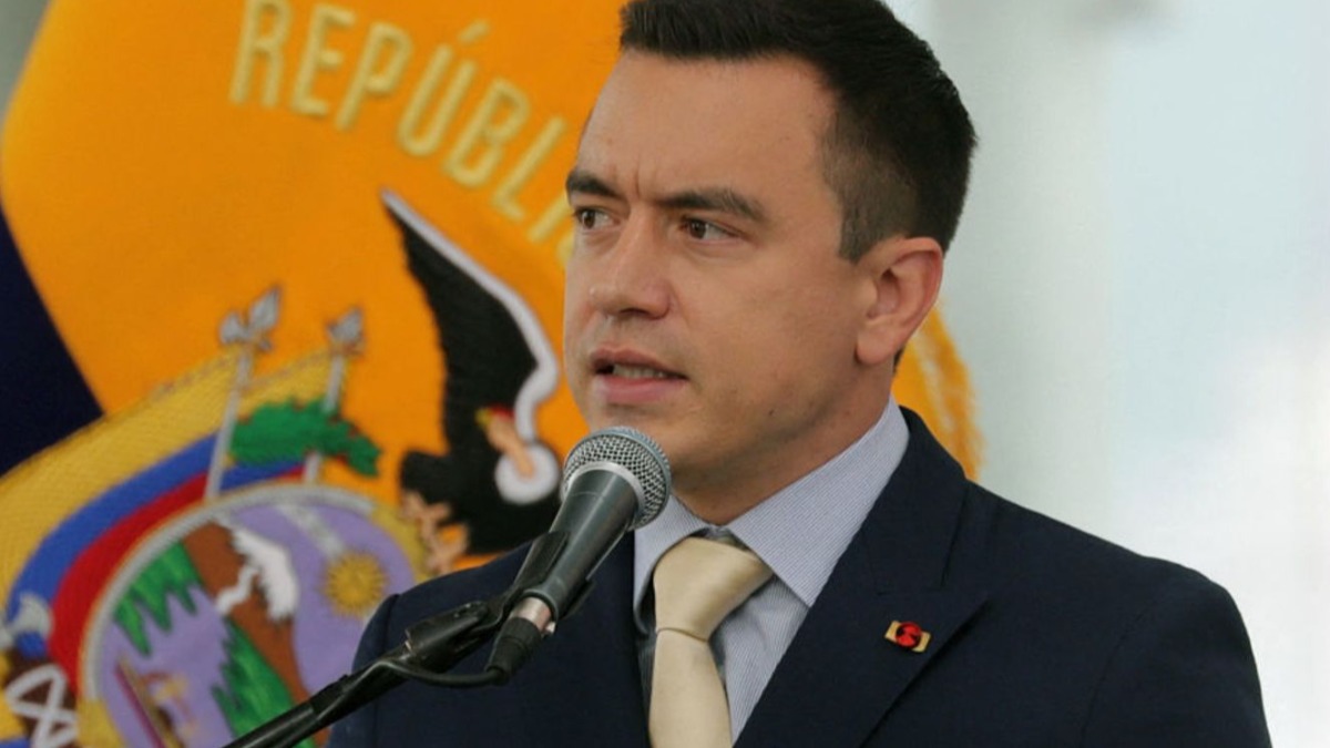 El presidente de Ecuador, Daniel Noboa.
