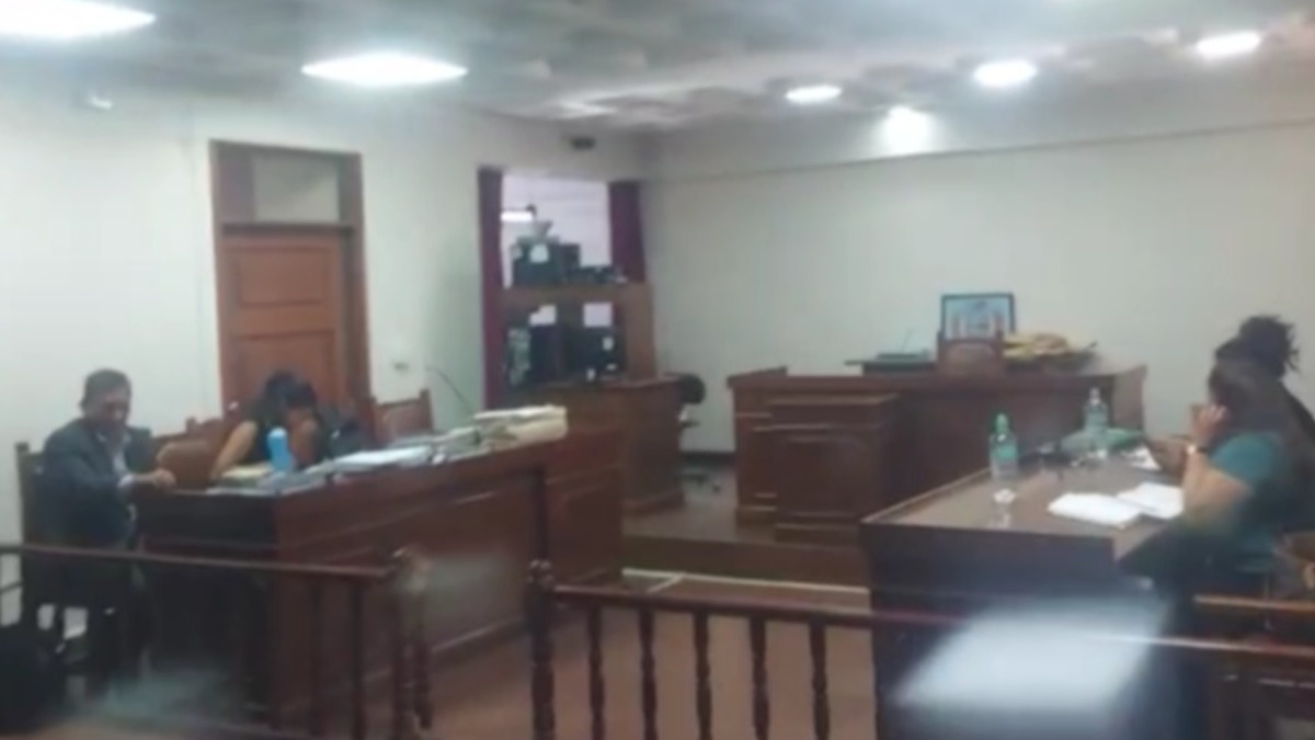 El tribunal donde se dictó la sentencia. Foto: Fides Cochabamba