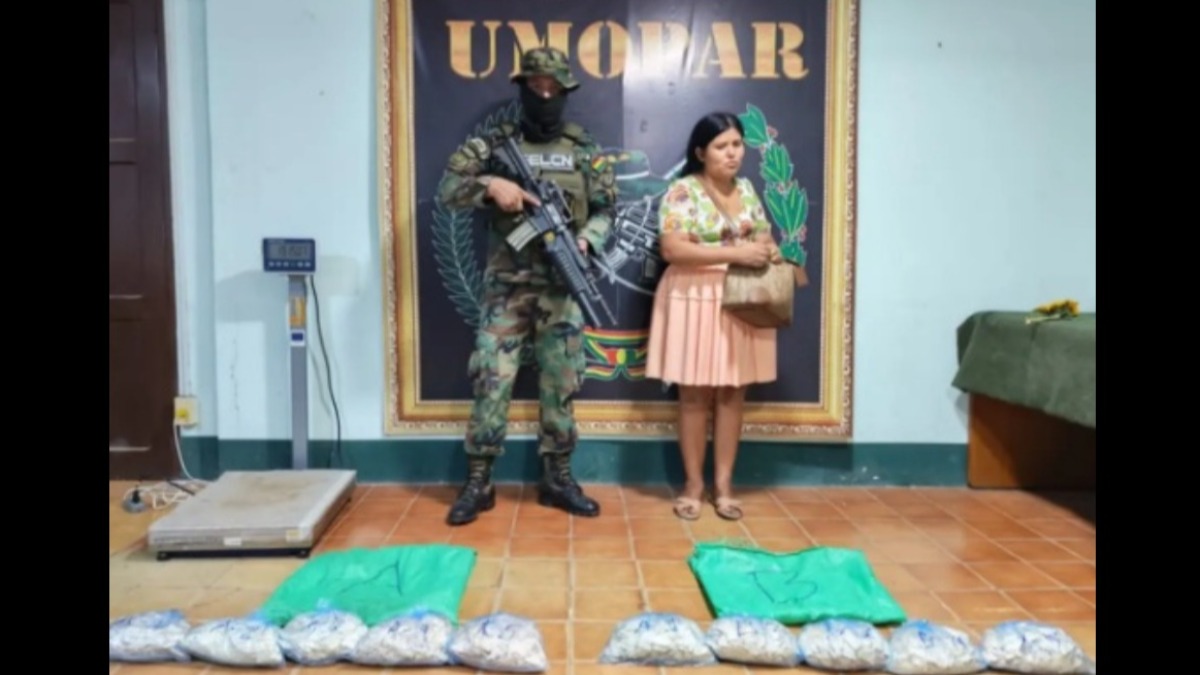 Elba Terán en las oficinas de Umopar, Cochabamba. Foto: Policía