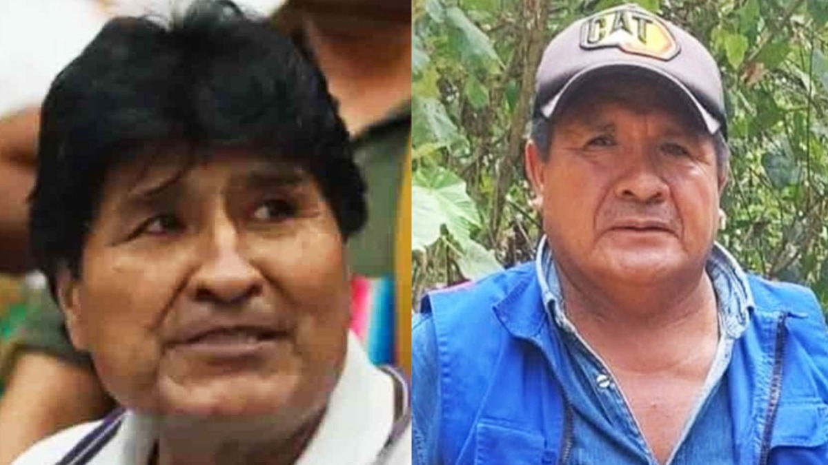 Evo Morales y Felipe Cáceres
