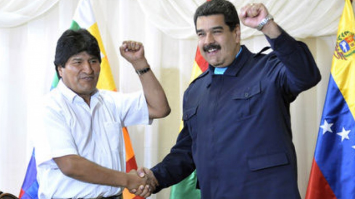 Evo Morales y Nicolás Maduro. Foto: Archivo de ABI