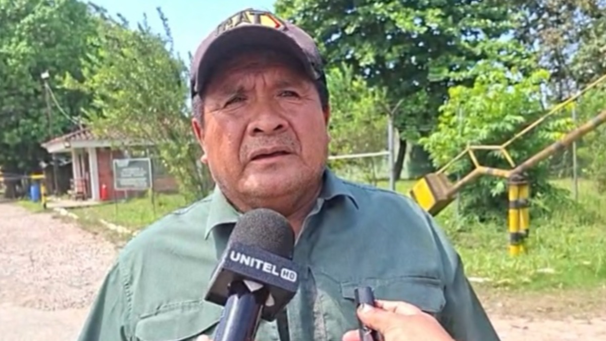 Felipe Cáceres tras ser liberado. Foto: captura video