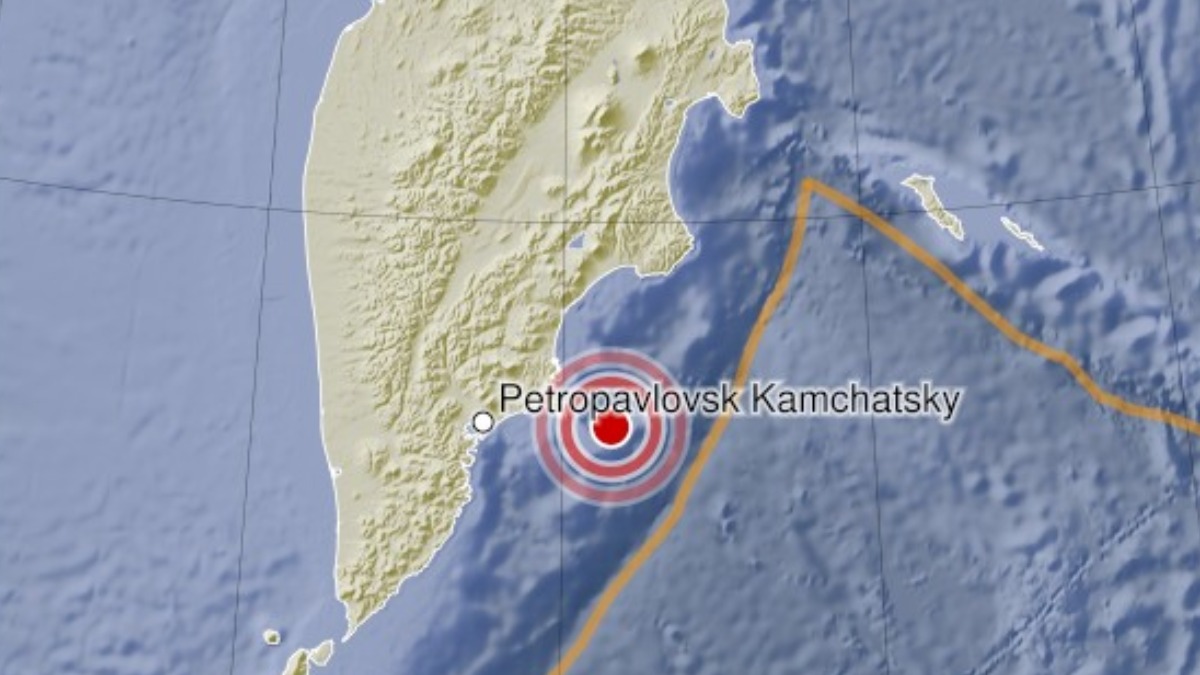 La costa oriental de la península rusa de Kamchatka, lugar donde se registró el movimiento telúrico.