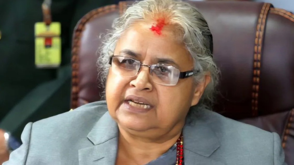 La expresidenta del Tribunal Supremo de Nepal y ahora primera ministra, Sushila Karki.