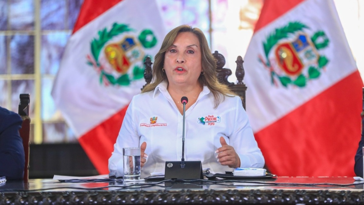 La presidenta de Perú, Dina Boluarte.