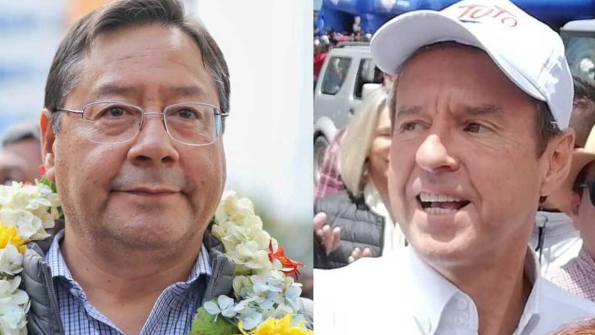 Luis Arce y Jorge Tuto Quiroga. Foto: Internet
