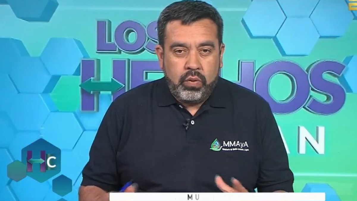 Ministro de Medio Ambiente y Agua, Álvaro Ruiz. Foto: Captura