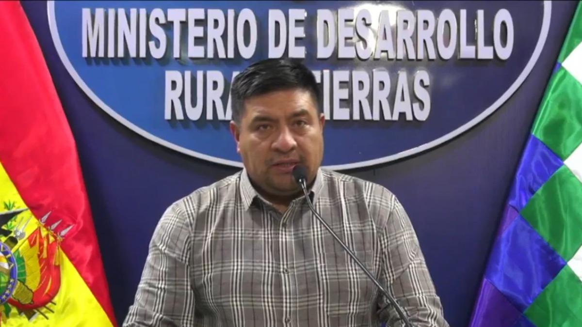 Ministro Yamil Flores. Foto: Ministerio de Desarrollo Rural y Tierras