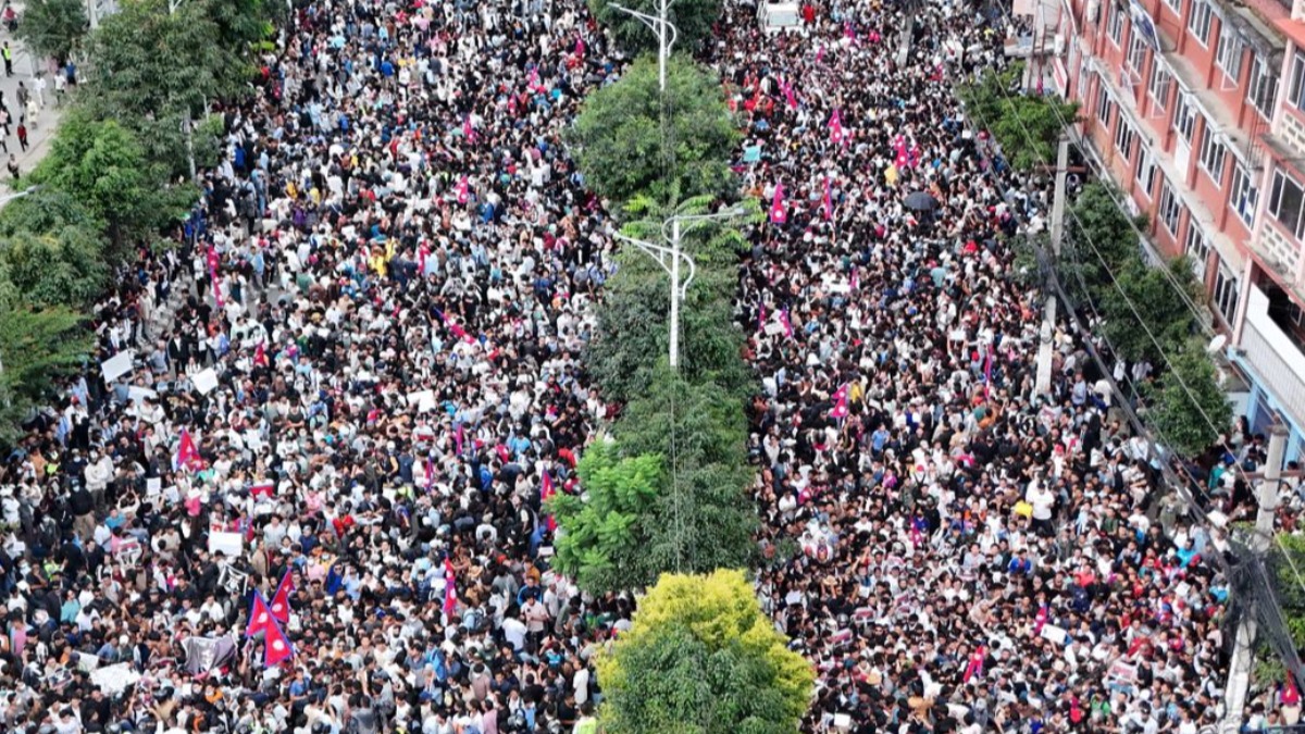 Protestas en Nepal.