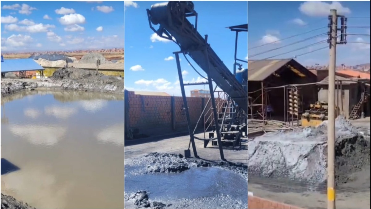 Residuos tóxicos en empresas mineras asentadas en Viacha. Foto: ANF