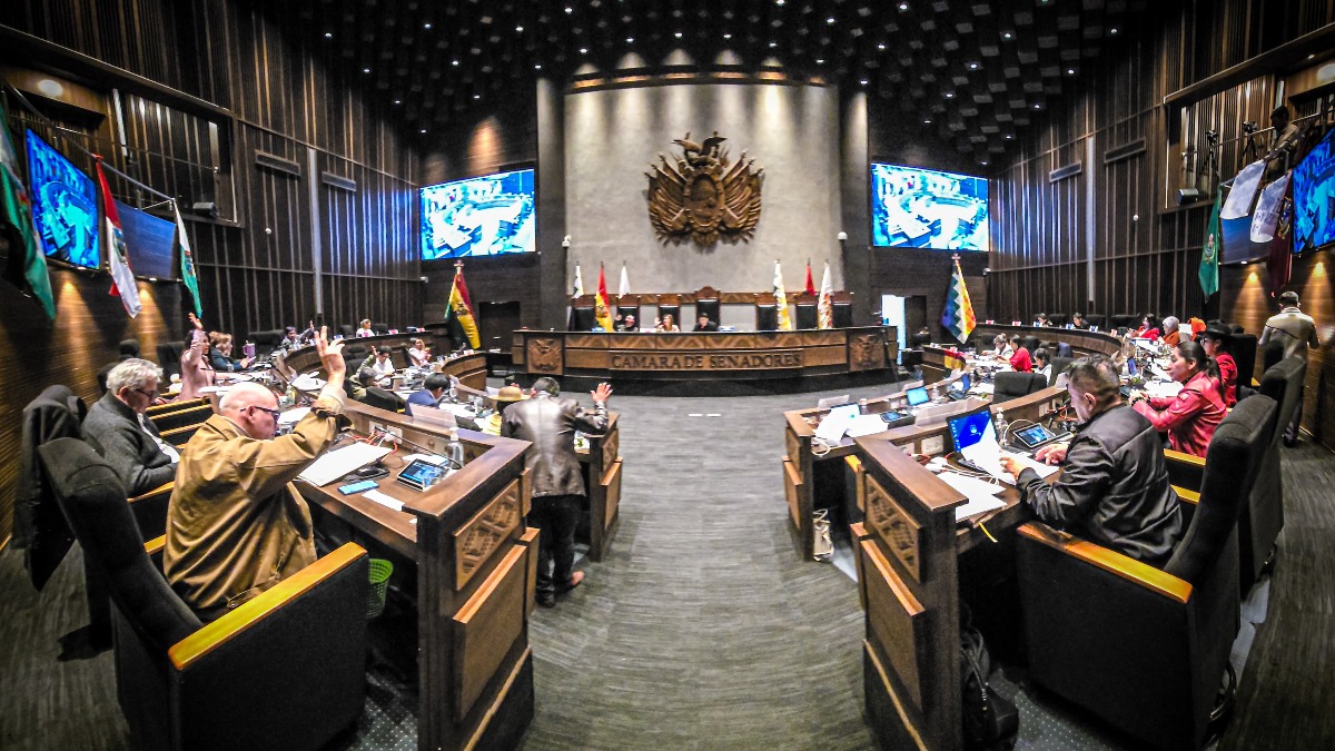 Aprobación del proyecto de Ley corta. Foto: Cámara de Senadores